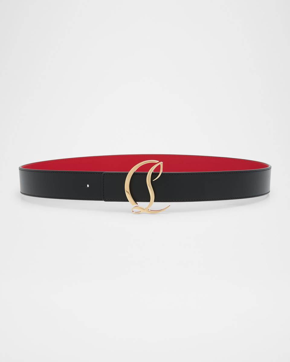 CL Logo Leather Belt